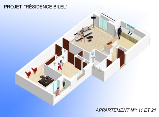 Appartement Type 03 S+2