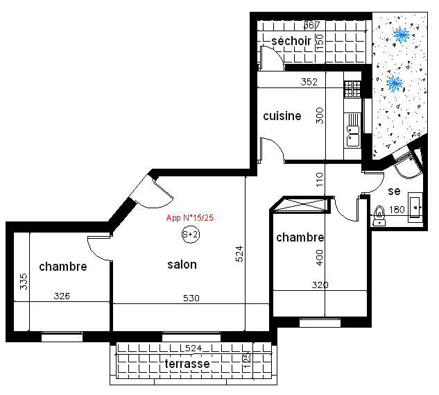 Appartement Type 10 : S + 2