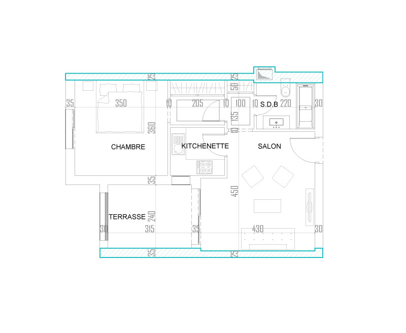 Appartement Type 5 (S+1)