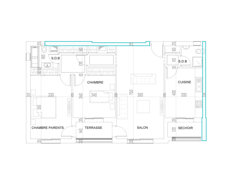 Appartement Type 6 (S+2)