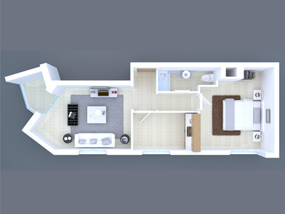Bloc A - Appart. Type 8 (S+1)